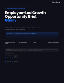 Glean Employee-Led Growth Opportunity Brief cover