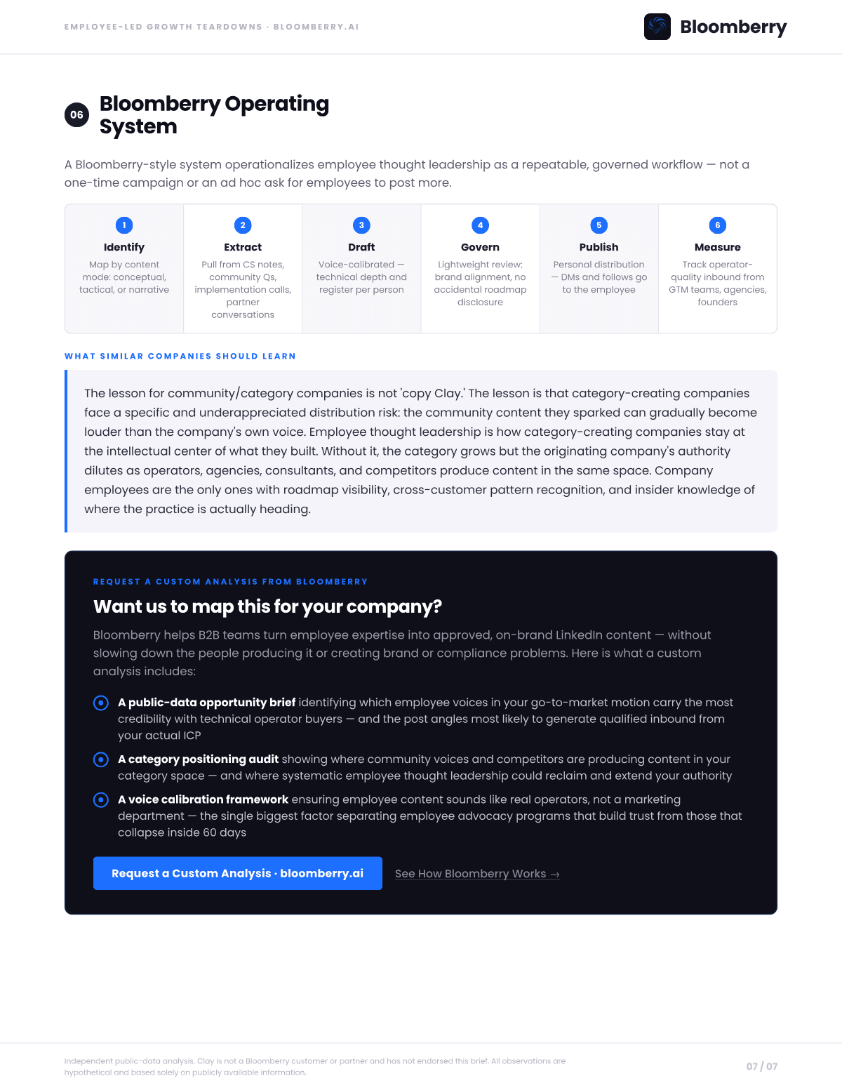 Page 7 of the Clay Employee-Led Growth Opportunity Brief