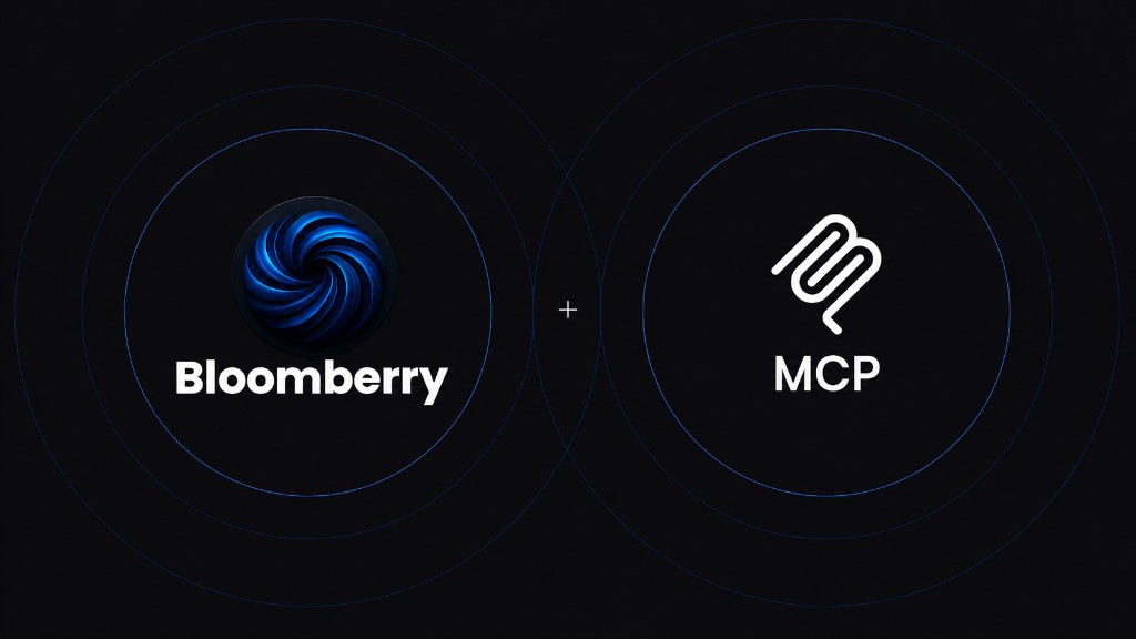 Bloomberry plus MCP announcement graphic showing Bloomberry connected to the Model Context Protocol for AI-writing guardrails.