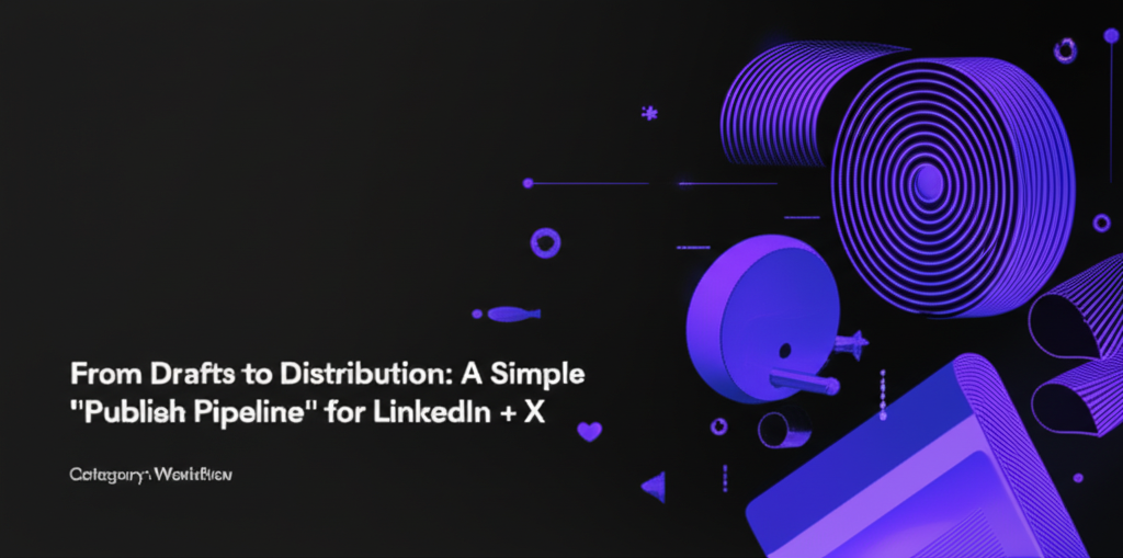 From Drafts to Distribution: A Simple "Publish Pipeline" for LinkedIn + X