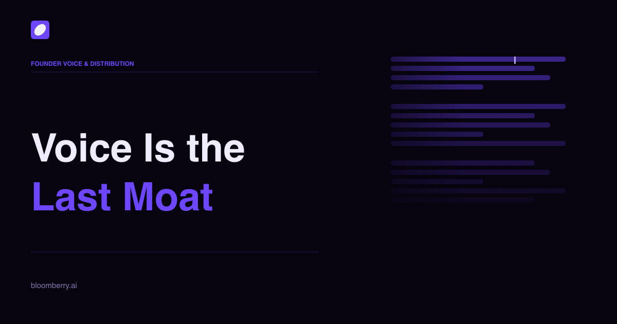 Voice Is the Last Moat